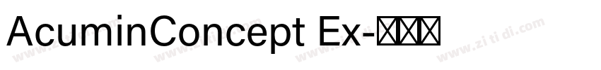 AcuminConcept Ex字体转换